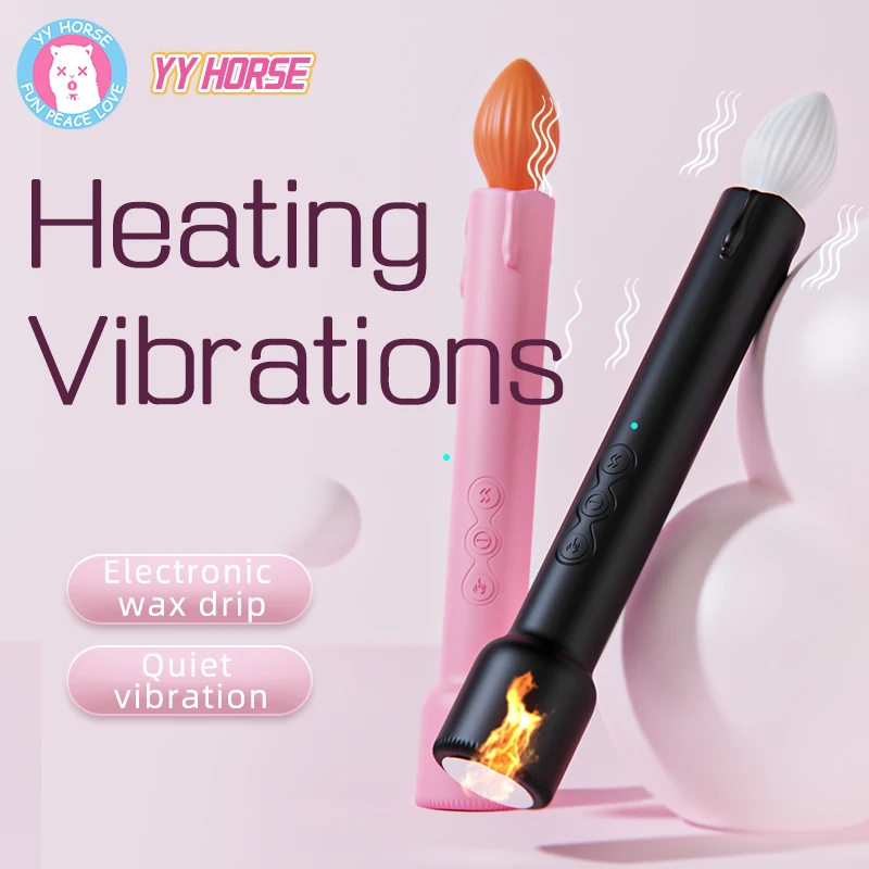 

Heated Wax Candle Massage Stick - The Ultimate Adult Toy for Sensual Pleasure with Dripping Wax Sensation