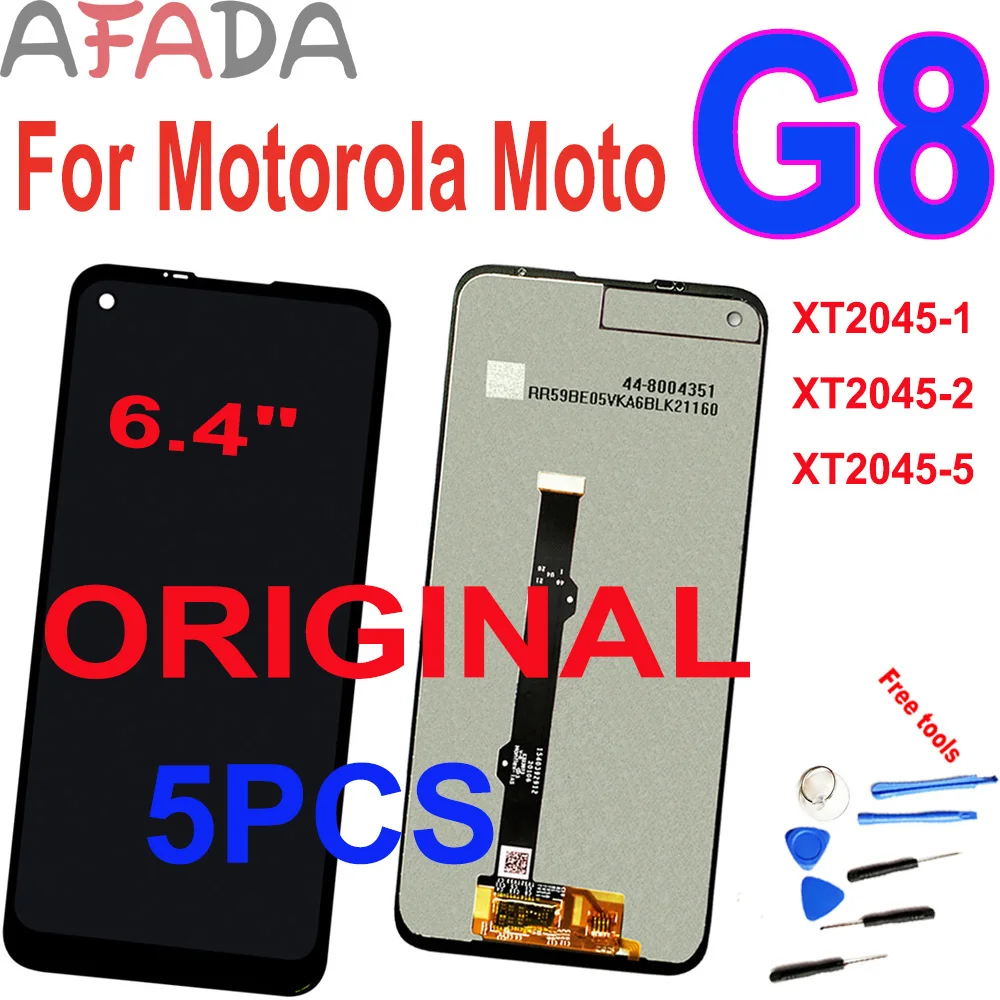 

5PCS Original 6.4" Motorola Moto G8 XT2045-1 XT2045-2 XT2045-5 LCD Display Touch Screen Digitizer Assembly Replacement