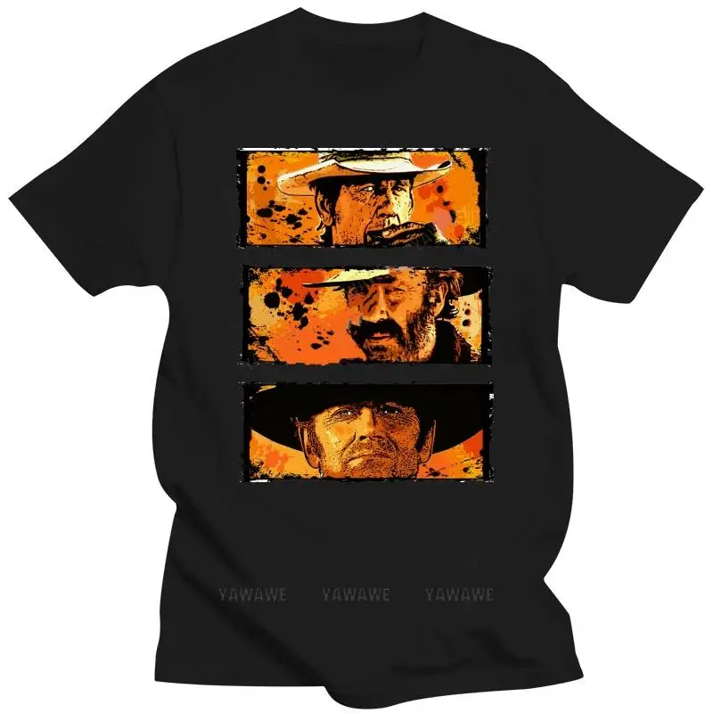 

Новая модная мужская футболка Once Upon A Time In The West, футболка с коротким рукавом серого Леона, черные топы