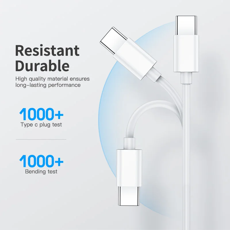 65W PD 고속 충전 케이블 USB C to USB C 퀵차지 케이블 고속 데이터 전송 와이어 (아이폰 16, 맥북, 화웨이, 삼성용)