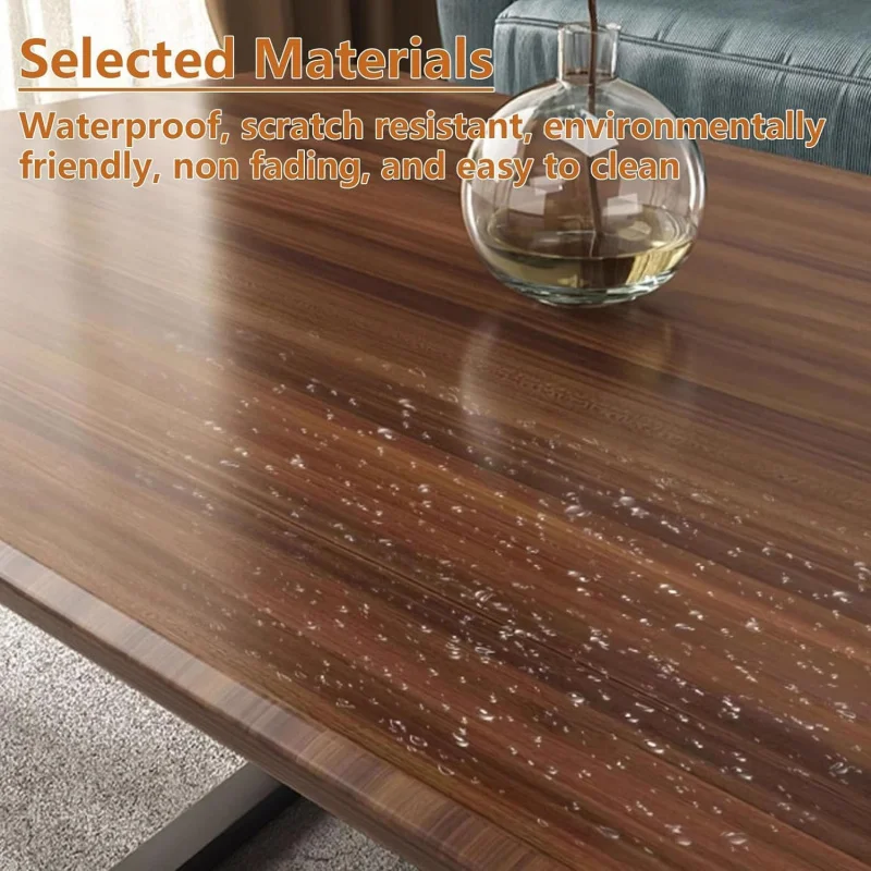 طاولة قهوة مستطيلة لغرفة المعيشة، طاولة مركزية حدي...