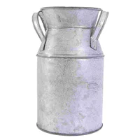 Tin Bucket Retro Iron Vase Creative Flower Pot Artistic Vintage Old Treatment Milk Jug Stylish 1