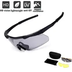 Tactische Bril Buiten Wandelen Brillen Uv400 Sport Klimmen Jacht Wargame Schieten Veiligheidsbril