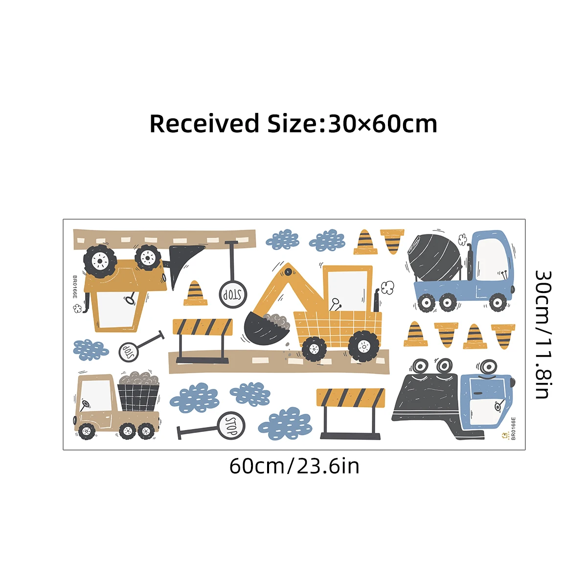 Cartoon Cute Construction Truck Wall Stickers Decoration for Bedroom Wall Decals Home Decore Living Room Art Kids Room wall stickers wall sticker