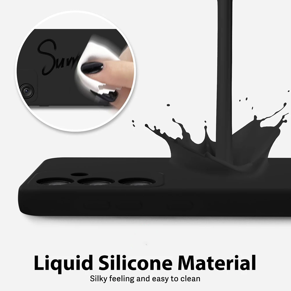 Premium Black Soft Silicone Phone Case