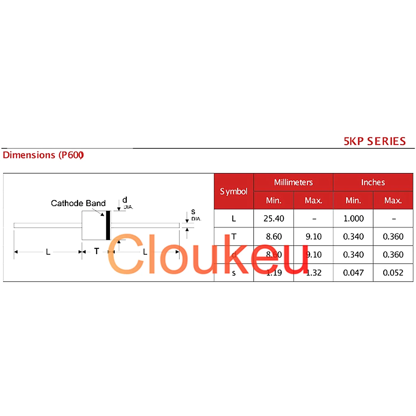 5KP36A 5KP36CA 5KP40A 5KP40CA 5KP43A 5KP43CA 5KP45A 5KP45CA 5KP48A 5KP48CA 5KP51A 5KP51CA
