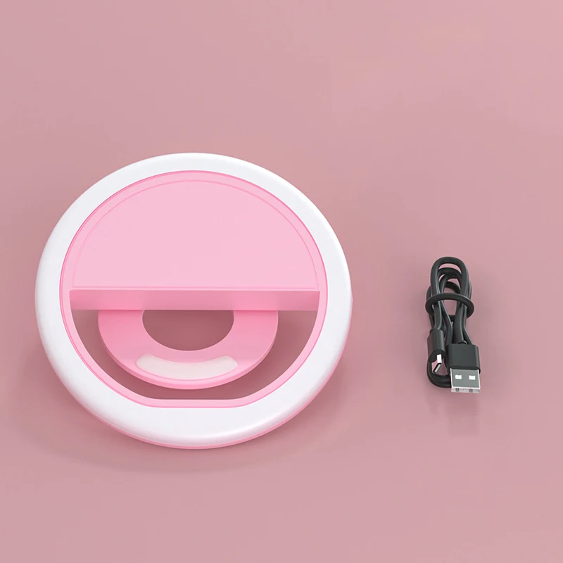 USB Charge Led Selfie Ring Light Mobile Phone Lens LED Selfie Lamp Ring for iPhone Samsung Xiaomi POCO Phone Tablet Light selfie fill light,selfie light,fill light,live stream ring light