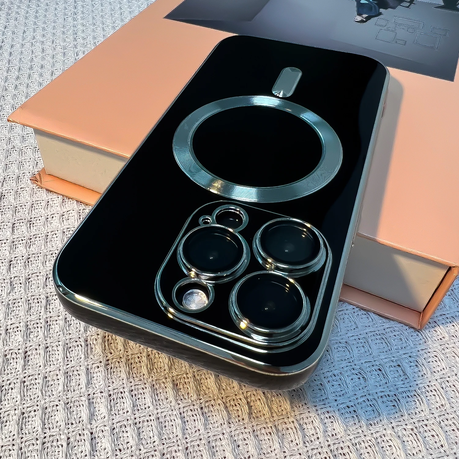 Di lusso 6D Placcatura Per Il Caso di Magsafe per il iPhone 14 13 12 11 Pro Max X XS XR SE 2020 Molle Del Silicone magnetico Senza Fili di Ricarica Della Copertura_voghion.com