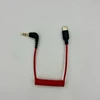 USB C To 3.5Mm Cable For RODE Wireless Go II, Coiled Right Angle TRS Male DAC AUX Adapter Audio Cord Replacement 4