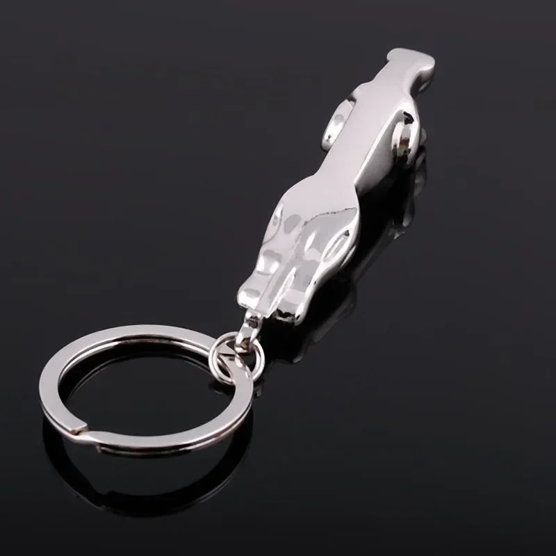 NEW Fashion Car Auto Logo Jaguar Keychain Stylish Alloy Leopard