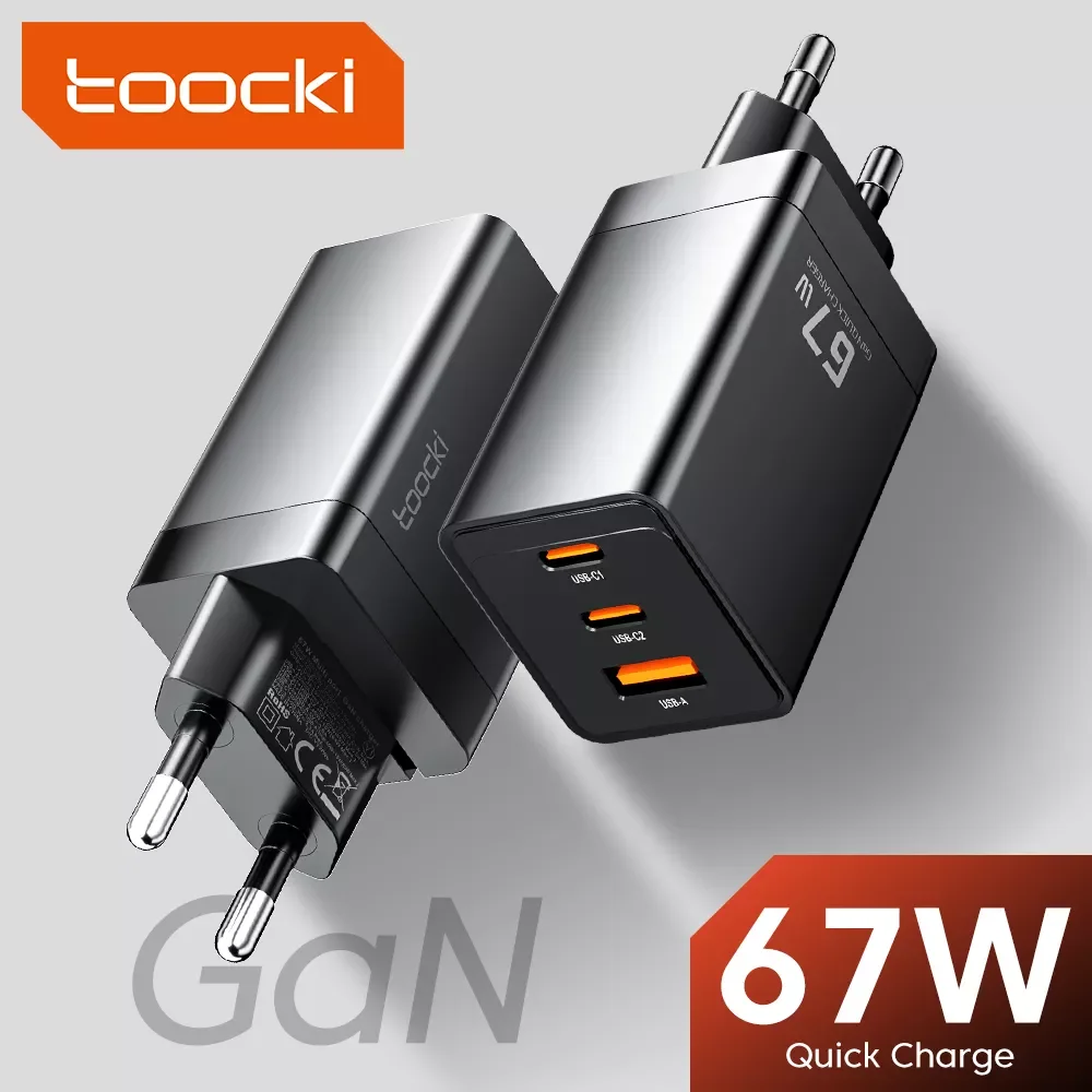 

Зарядное устройство Tookci с USB Type-C и поддержкой быстрой зарядки, 67 Вт