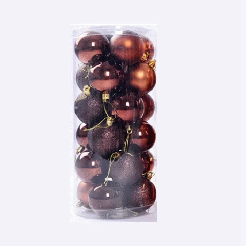 thumbnail image 1 of 24 bolas navideñas para decorar árboles de Navidad, adornos navideños de 3 cm, 4 cm, 6 cm y 8 cm, bolas de poliestireno, regalos de Año Nuevo de EE. UU. para el hogar, 1 of 5