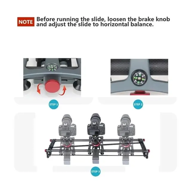 31.5 Inch 80CM Electric Camera Slider Track Dolly Rail APP Control Video Shot Follow Focus
