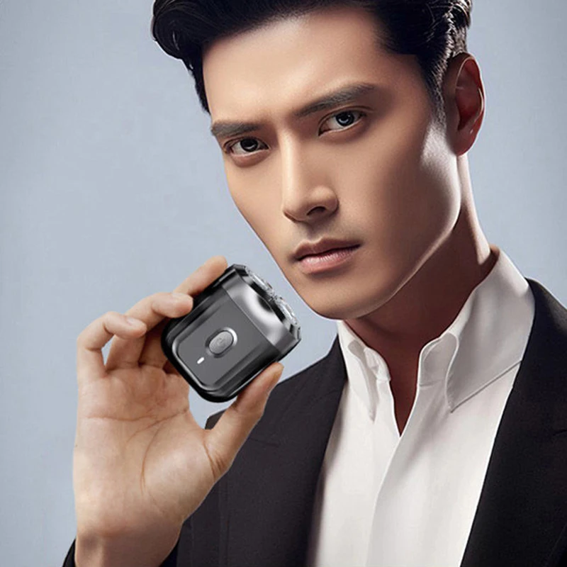 Xiaomi Men's Portable Magnetic Double Head Electric Shaver TYPE-C Rechargeable Waterproof Dry Wet Dual Shaving Shaver 4