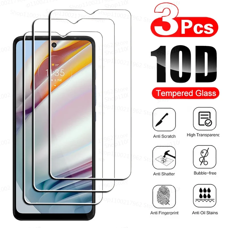 

3PCS Tempered Glass for Motorola G60 G50 G30 G20 G10 Play Power Plus Screen Protector on Moto Glass Film