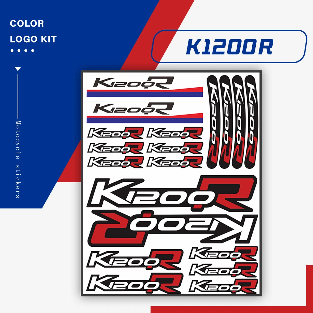

Motorcycle Reflective Decals Body Helmet Fuel Tank Fairing LOGO Styling Waterproof Sticker For BMW K1200R Sport Version K1200 R