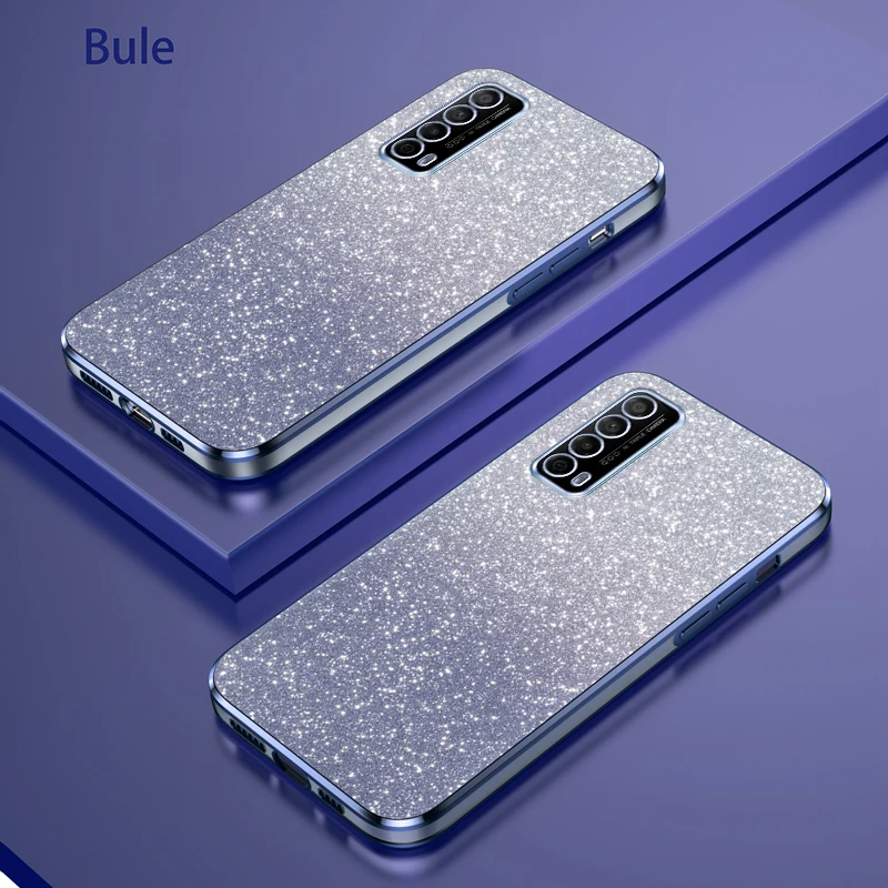 Glamorous Glitter Silicone Case with Camera Lens Protection - Soft Back Cover