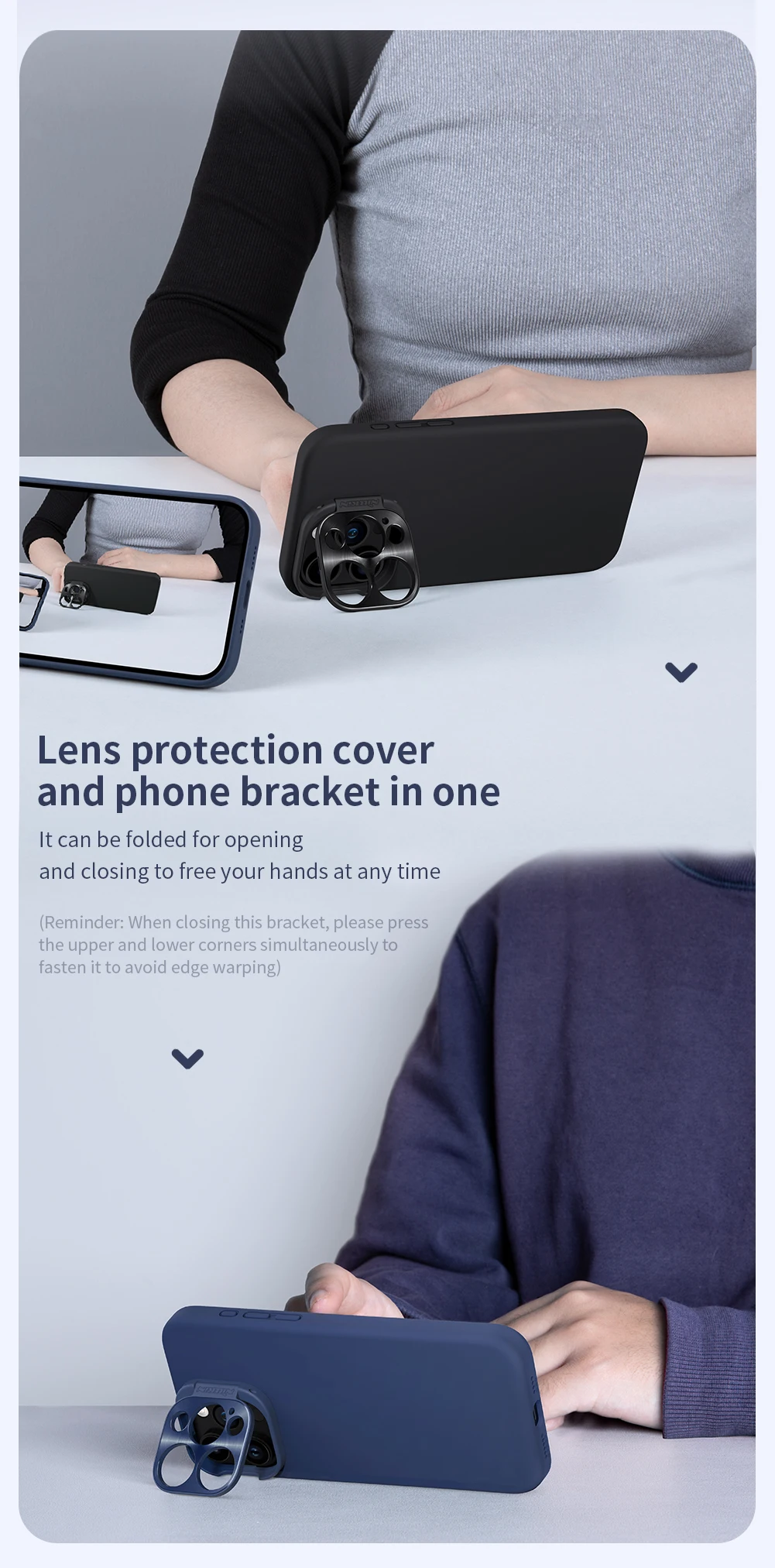 For iPhone 15 ProMax Case Nillkin Lens Wing Magnetic Case Camera Protection Case Liquid Silicone Magsafe Cover For iPhone 15 Pro