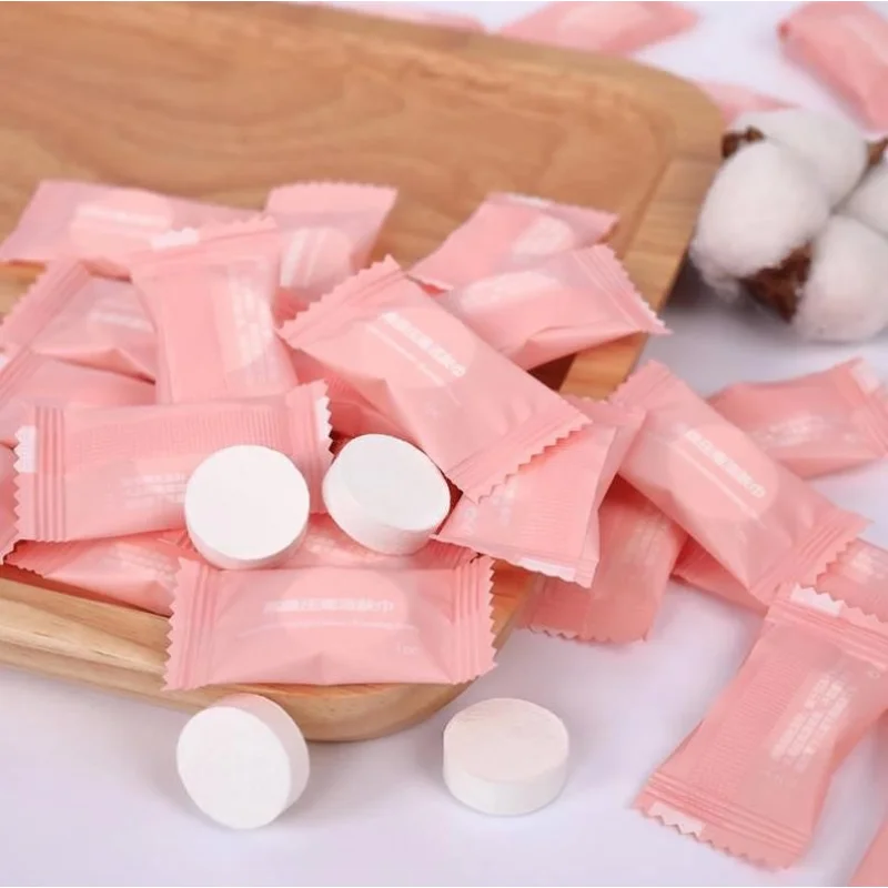 Mini Compressed Towel Disposable Capsules Towel Magic Face Care Tablet Outdoor Travel Cloth Wipes Paper Tissue 3