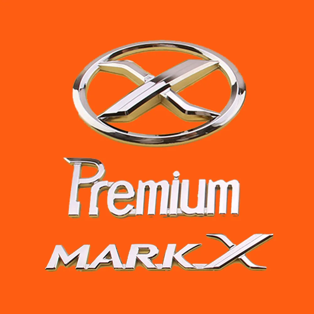 3D ABS 마크 X 엠블럼 프리미엄 자동차 배지 X 후면 트럭 자동차 스티커 자동차 장식 도요타 MARKX MARK-X 자동차 액세서리