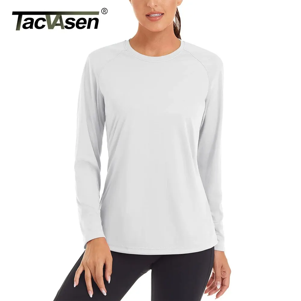 Sport T Shirt Women Long Sleeve Hiking Shirts Trekking Fishing Running Workout Rash Guard