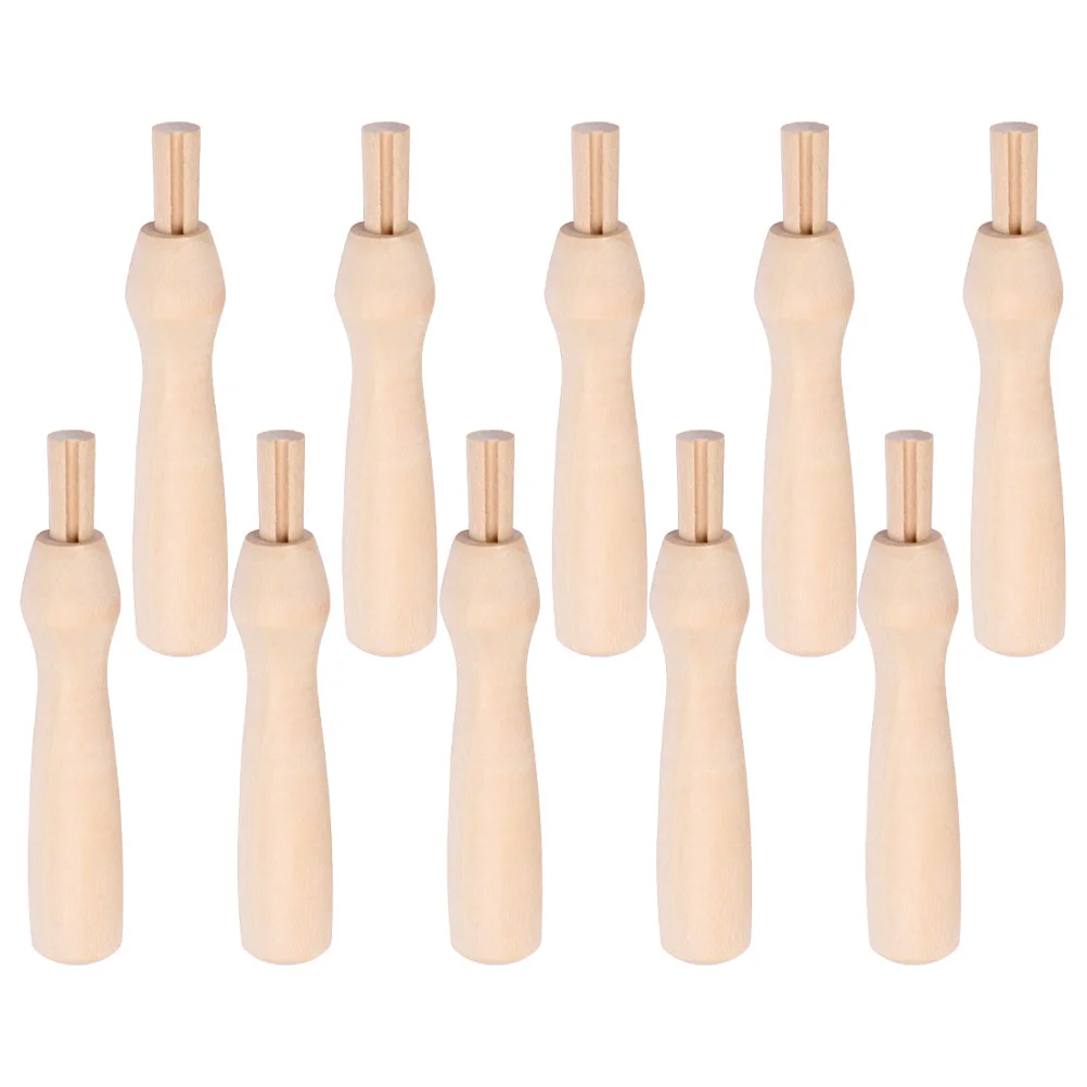 

Punch Needle Handles Punch Tool Felt Tools Replacement Kit Craft Needle Threader Wooden Handle DIY Tool Sewing Accessories