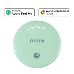 Universal MiLife Duo Item Finder with Global Tracking - Key and Pet Locator, App - Compatible (Green)
