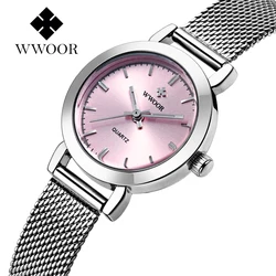 Luxury Watch For Women WWOOR Brand Dress Fashion Simple Clock Ladies Quartz Bracelet Wristwatches Free Shipping Relogio Feminino