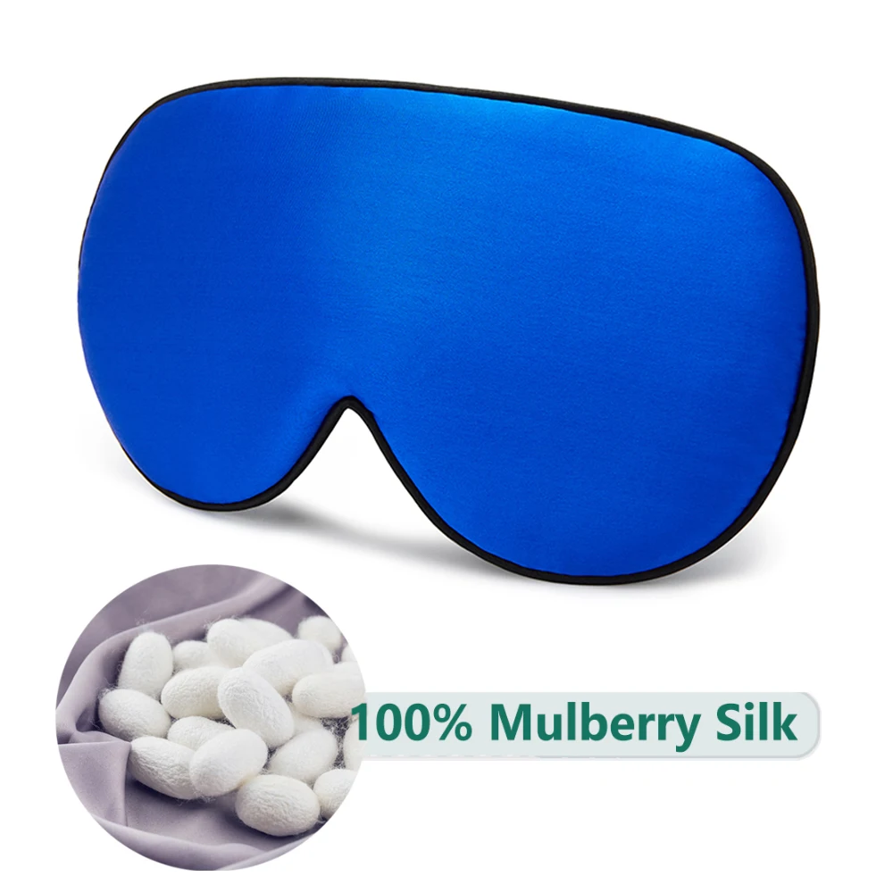 Luxurious 100% Natural Mulberry Silk Sleep Mask - Ultra-Soft Comfort Eye Cover