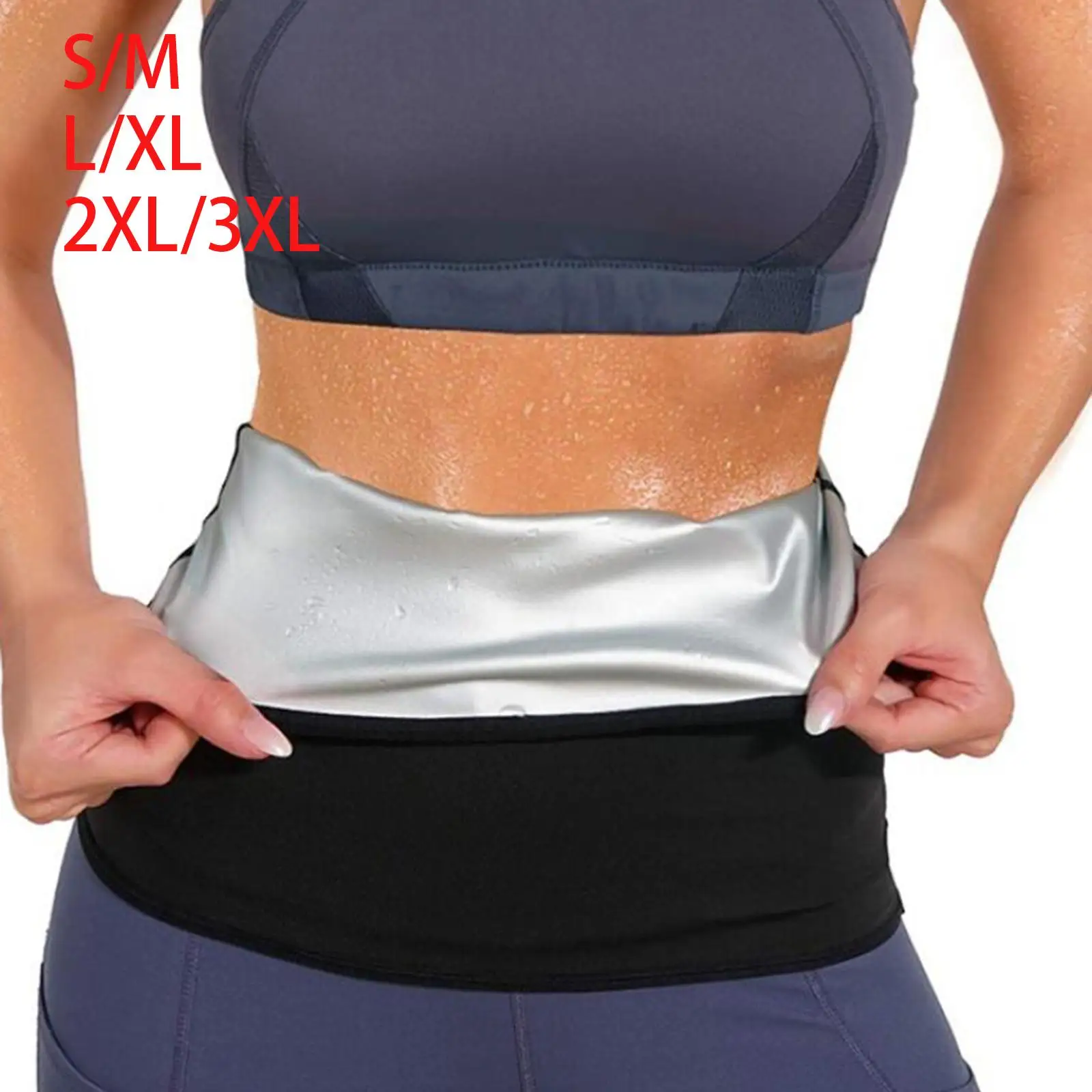 

Waist Trimmer Sweatband Shapewear Wrap Waist Trainer Belt Waist Sauna Vest for Sports Gym Indoor Outdoor Weight Lifting