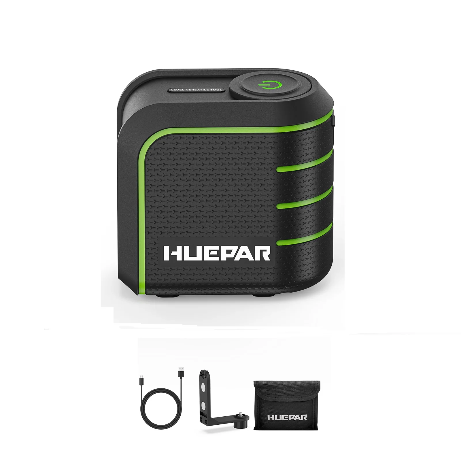 U011G green beam 2 lines self-leveling laser level with pulse mode & 2200mAh bat