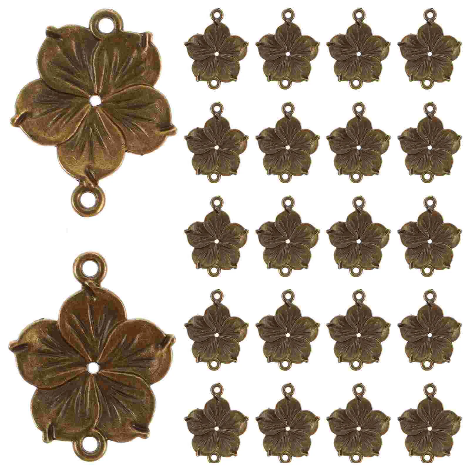 

50 Pcs Bracelet Link Pendant Lifelike Jewelry Making Links Pendants Connector DIY Accessory Alloy for Necklaces