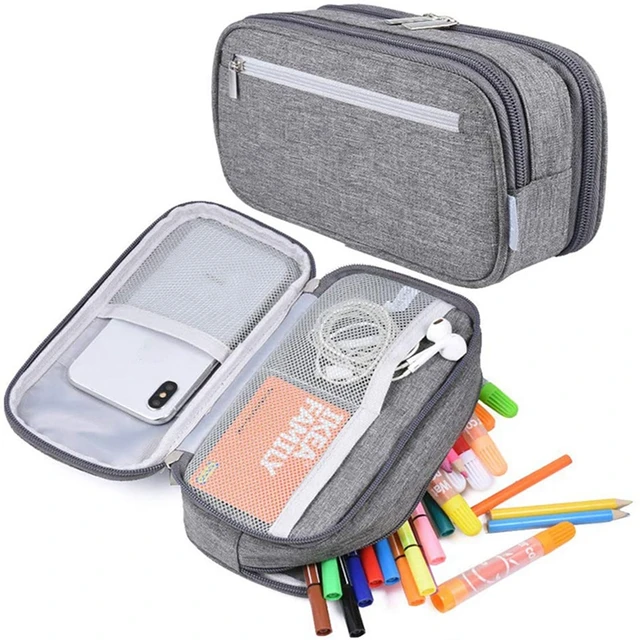 Trousse Scolaire Mode Grande Capacité Solide Pratique Multi Poches