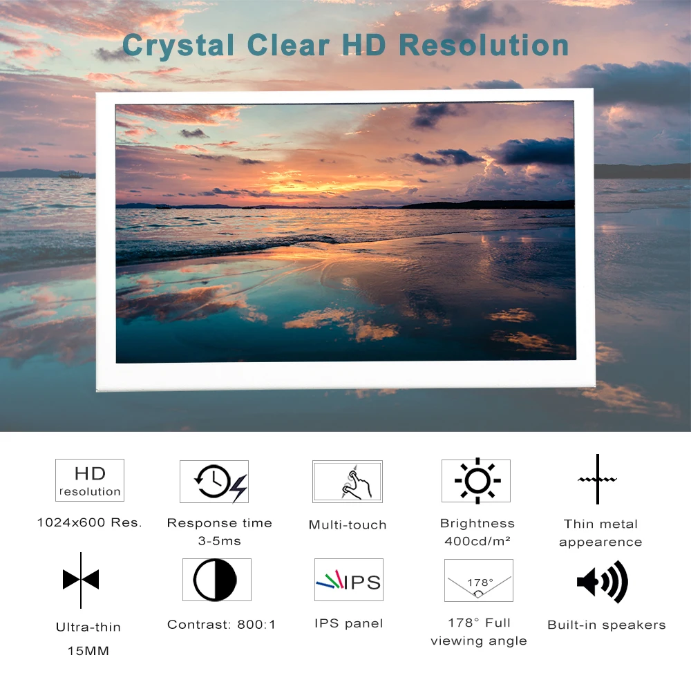 LESOWN  LCD  HDMI 1024x600 IPS ȭƮ ̵ ũ ޴ ÷, Aida64 Ʈ PC ȣȯ , 7 ġ ġũ