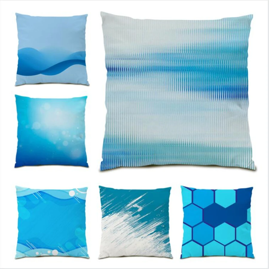 

Abstract Throw Pillow Covers 45x45 Cushion Cover 45x45 Polyester Linen Decoration Home Geometric Living Room Decoration E0104