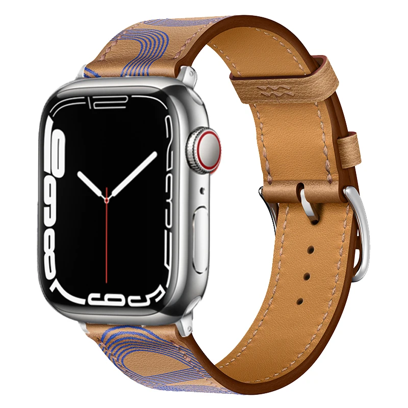 Leather Strap For Apple Watch Band 49mm 45mm 41mm 44mm 42mm 40mm 38mm Bracelet Wristband For iWatch Ultra 8 7 6 5 4 3 SE Correa