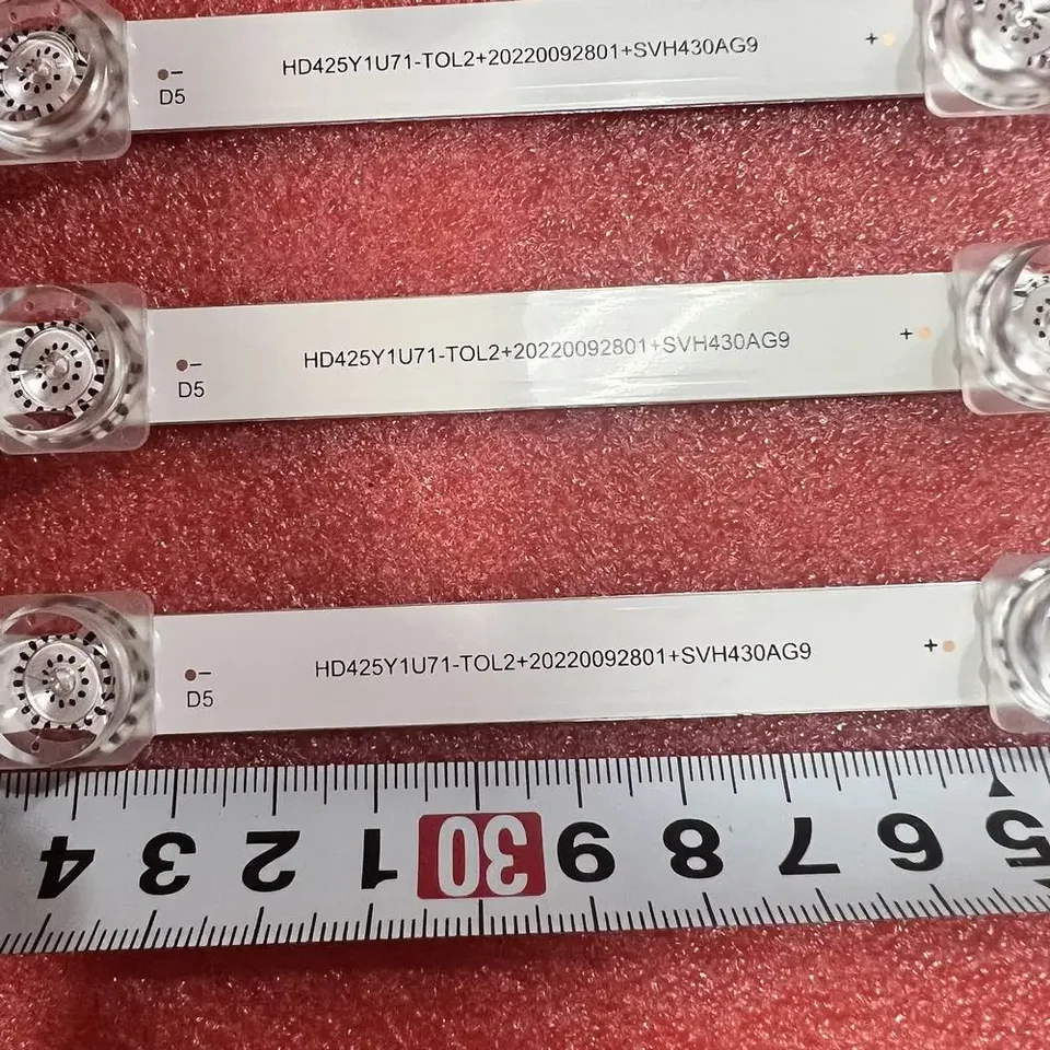 NXSUCALBR Bande De Rétroéclairage LED 11LED For Hisense 43U5069 43AE7000F 43A7100F 43A7300F 43A7500F 43A7100FTUK 43AE7000FTUK H43A7300FTUK(2pcs For 1 TV