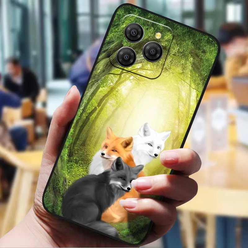 Cartoon Painted Silicone TPU Phone Case - Blackview Shark 9 5G Back Cover Bumper