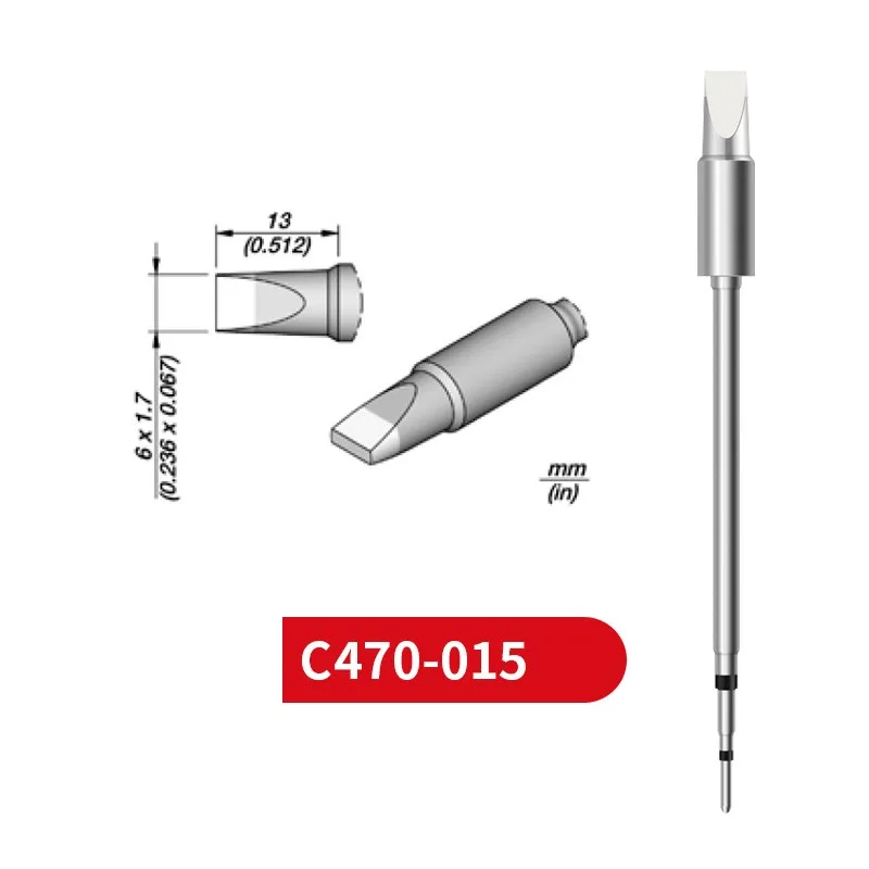 

C470 015 Soldering Tip For T470 Handle Compatible for Jbc HDE Soldering Station C470 Replacements Tools