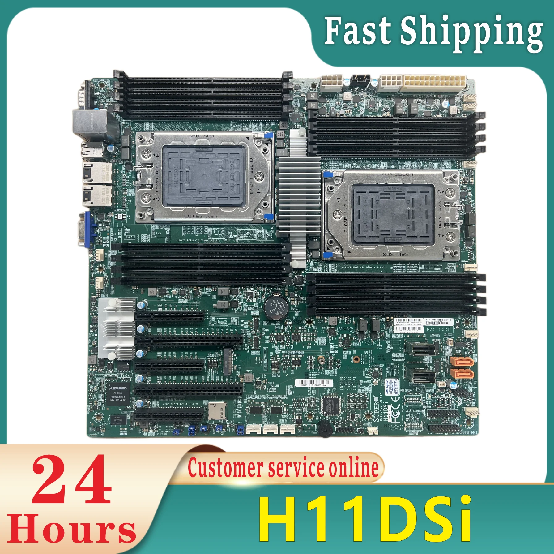 Scheda Madre Supermicro H11DSI Dual-Socket Per AMD EPYC – Usata Ma Solida