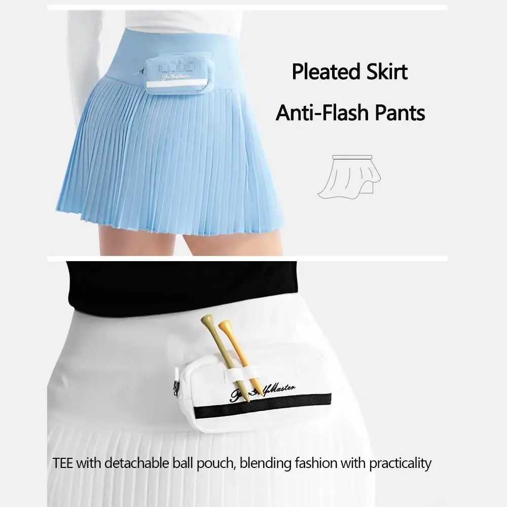 PGM Golf Women's Skirt Sports Pleated Short Skirt Women's Summer Anti Walking Light Speed Dry A-line Short Half Body