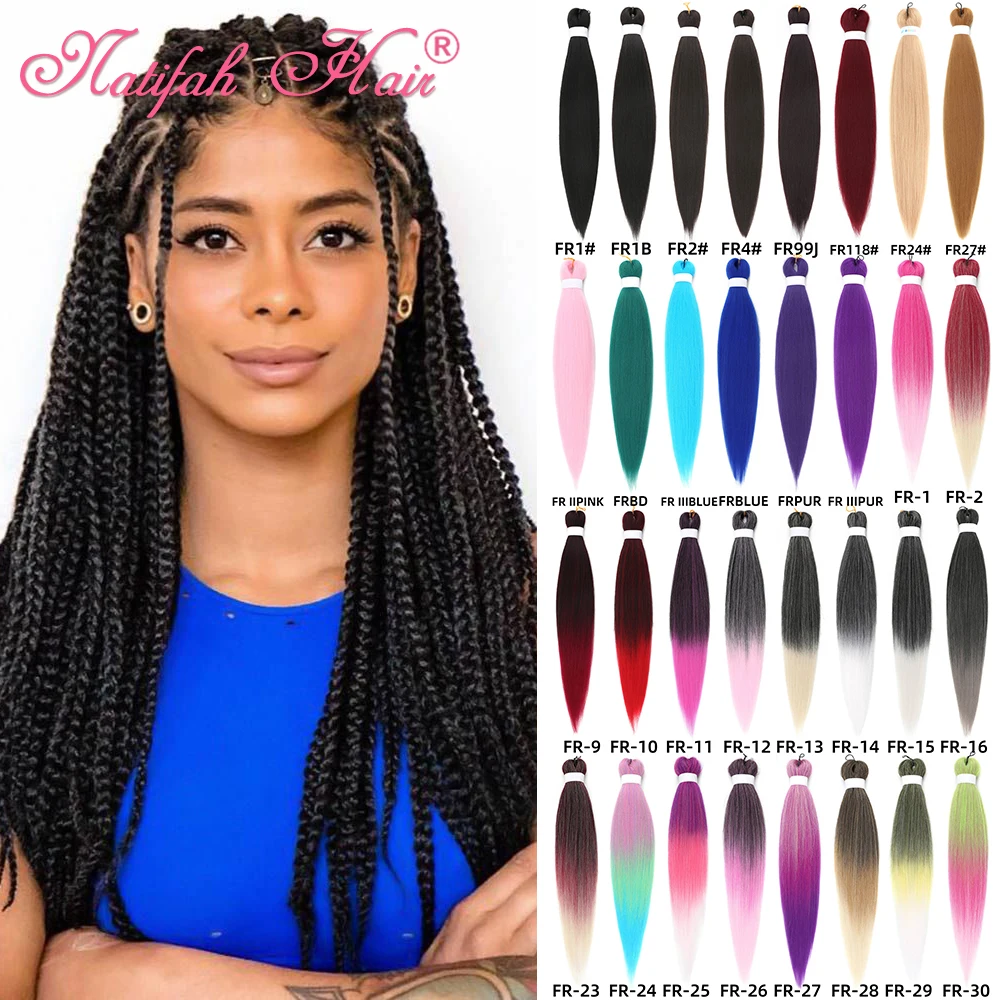 

Natifah Synthetic Hair Extension Braids Synthet Hair Kanekalon Hair For Braids Pre Stretched Braiding Hair Extensions Hair Braid