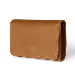 Luxurious Crazy Horse Leather RFID - Blocking Multi - Function Card Holder Wallet (Brown)