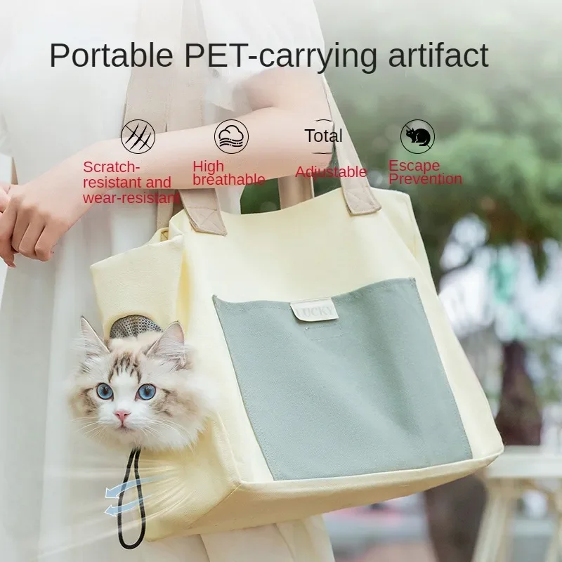 Breathable Pet Backpack Carrier for Small Dogs Cats Single Shoulder Strap Bag Portable Dog Cat Carrier for Outdoor Adventures