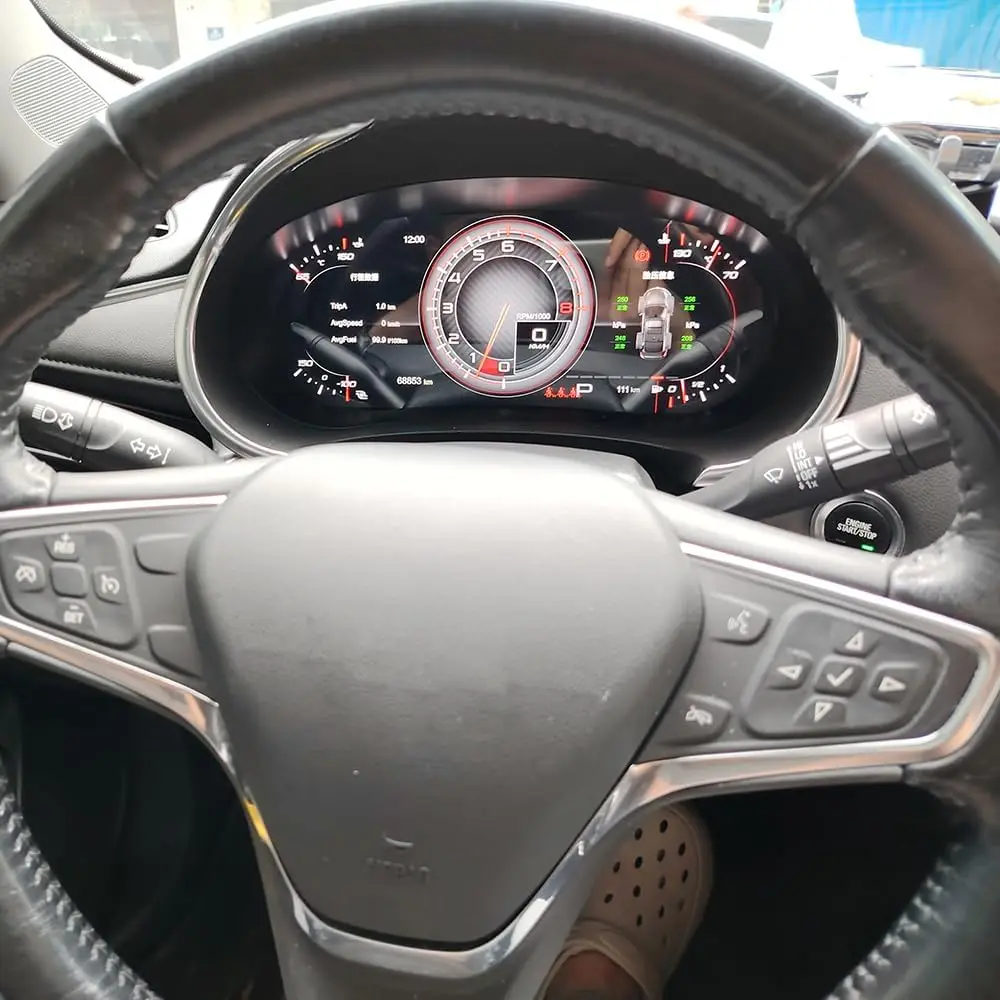 Cabina Virtual Android de 12.3 Pulgadas para Chevrolet Malibu XL 2016-2022, Panel Digital para Automóvil, Pantalla LCD, Velocímetro, Unidad Principal 4
