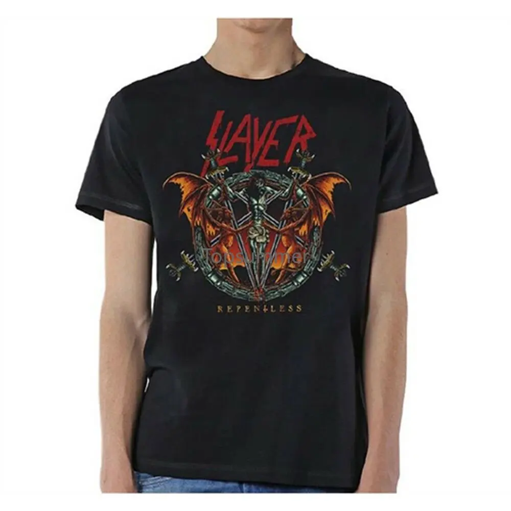 

Small Black Men'S Slayer Christ Repentless T-Shirt - Tshirt Demon Xl Xxl
