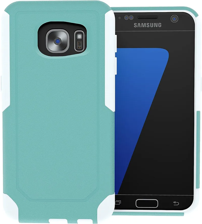 Custodia Armor Series Per Samsung Galaxy S7 Edge Fondina Ibrida In Gomma Custodia Antiurto Aqua 2 In 1 Cover