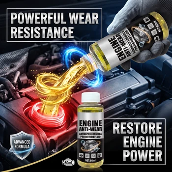 Agente Riparatore per Motori Auto, Riduce il Consumo di Carburante, Additivo per Olio Diesel, Pulitore per Motori e Convertitori Catalitici