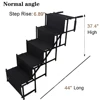 5 Steps Car Dog Stairs Support Up To 150 Lbs Foldable Dog Ramp Ladder with Nonslip Surface Large Step for Cars and SUV Truck