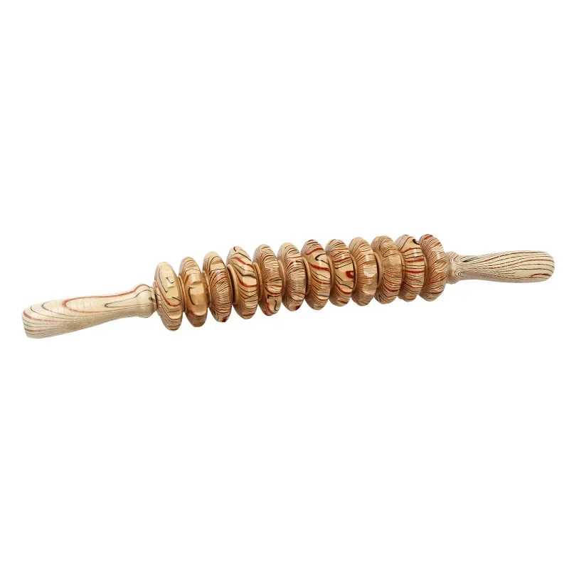 Body Contour Wooden Lymphatic Massager - Cellulite & Maderotherapy Therapy Roller Tool